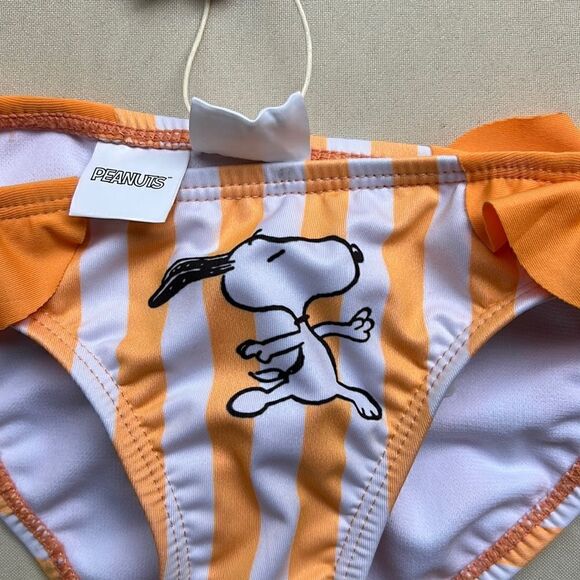Zara Snoopy Peanuts Striped Swimsuit Bottom - Picture 3 of 7